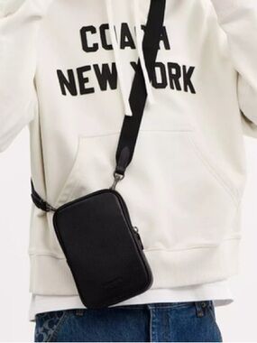 COACH COACH Shoulder Bag Pebble Leather Aiden Crossbody CS044 QBBK BLACK
